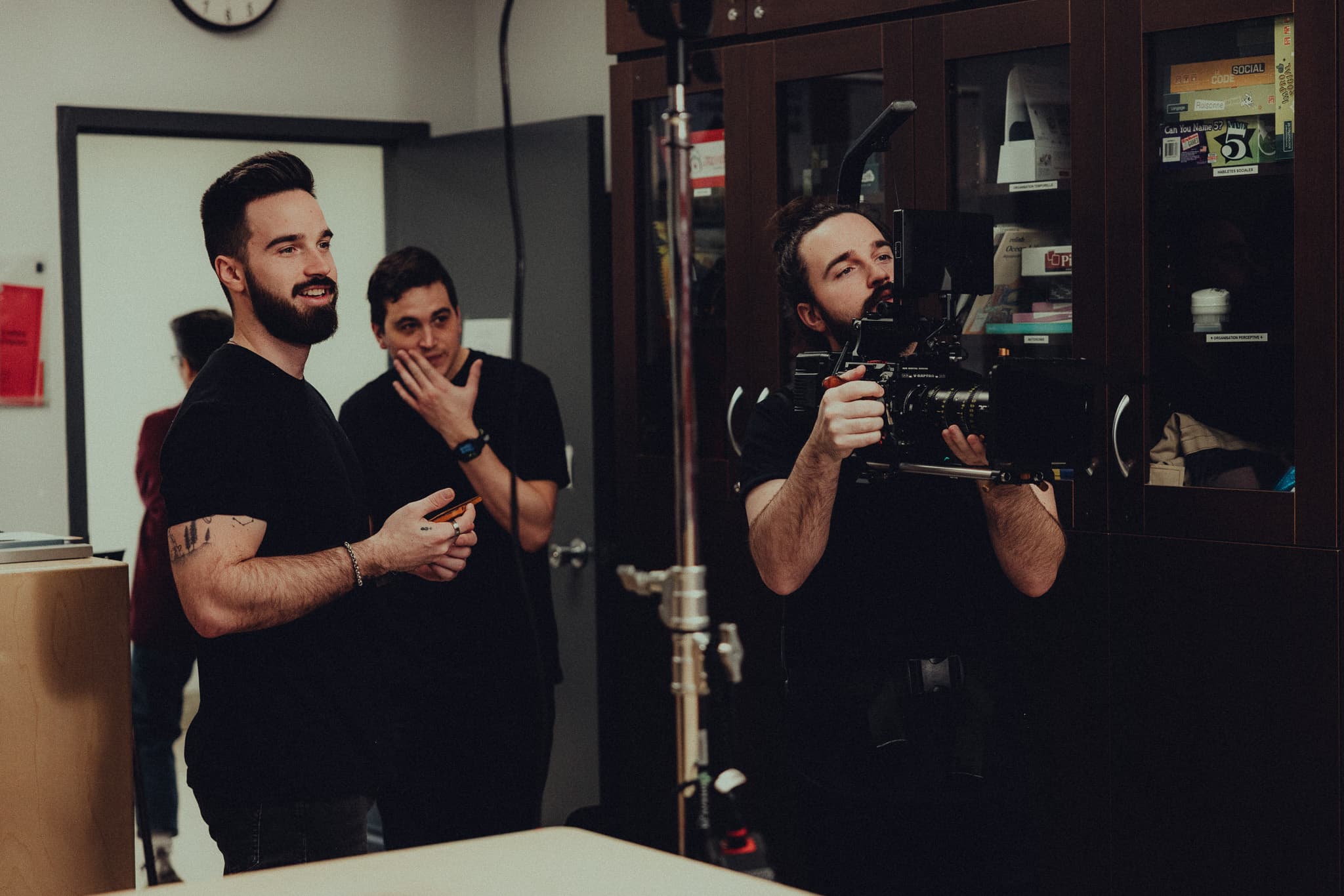 Filming in a treatment room