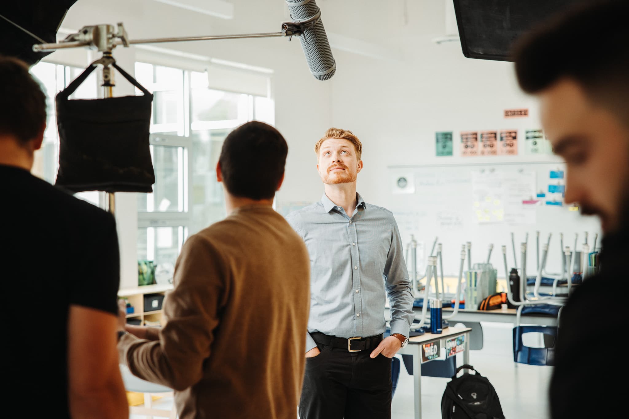 Discussion client en environnement de travail